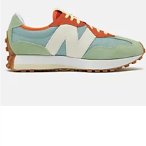 New Balance 327- Storm Blue/Light Green - Picture 1 of 1